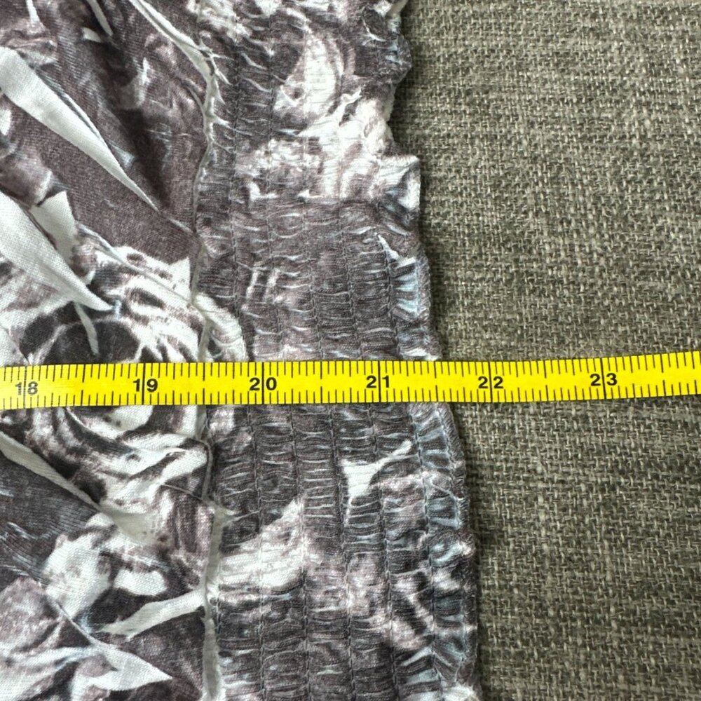 Simply Irresistible Brown White Floral Womens Shirt Size M Cottagecore Artsy - Picture 6 of 6